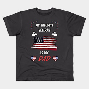 veteran dad Kids T-Shirt